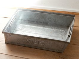 Trendy industriele brocante decoratiebak